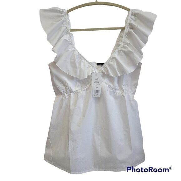 FRENCH‎ CONNECTION Azana Ruffle Empire Top SIZE 8 - Picture 3 of 13